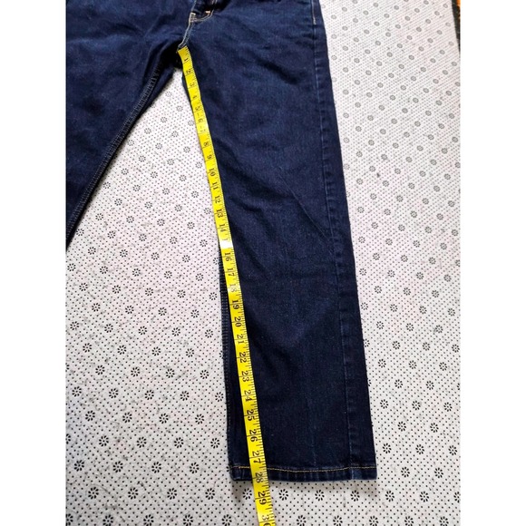 Levis 505 Regular Fit Straight Leg Jeans Dark Wash Mens 34x30 - Picture 6 of 8